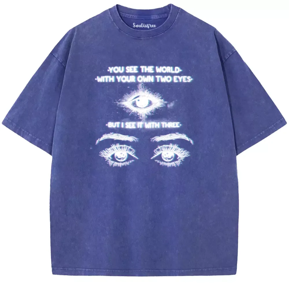 Soulisfree World Through a Third Gaze Washed Tee