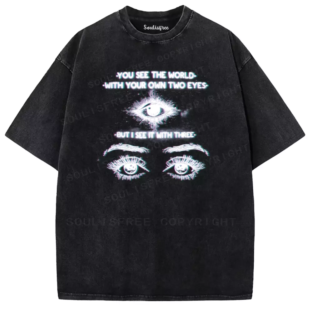 Soulisfree World Through a Third Gaze Washed Tee
