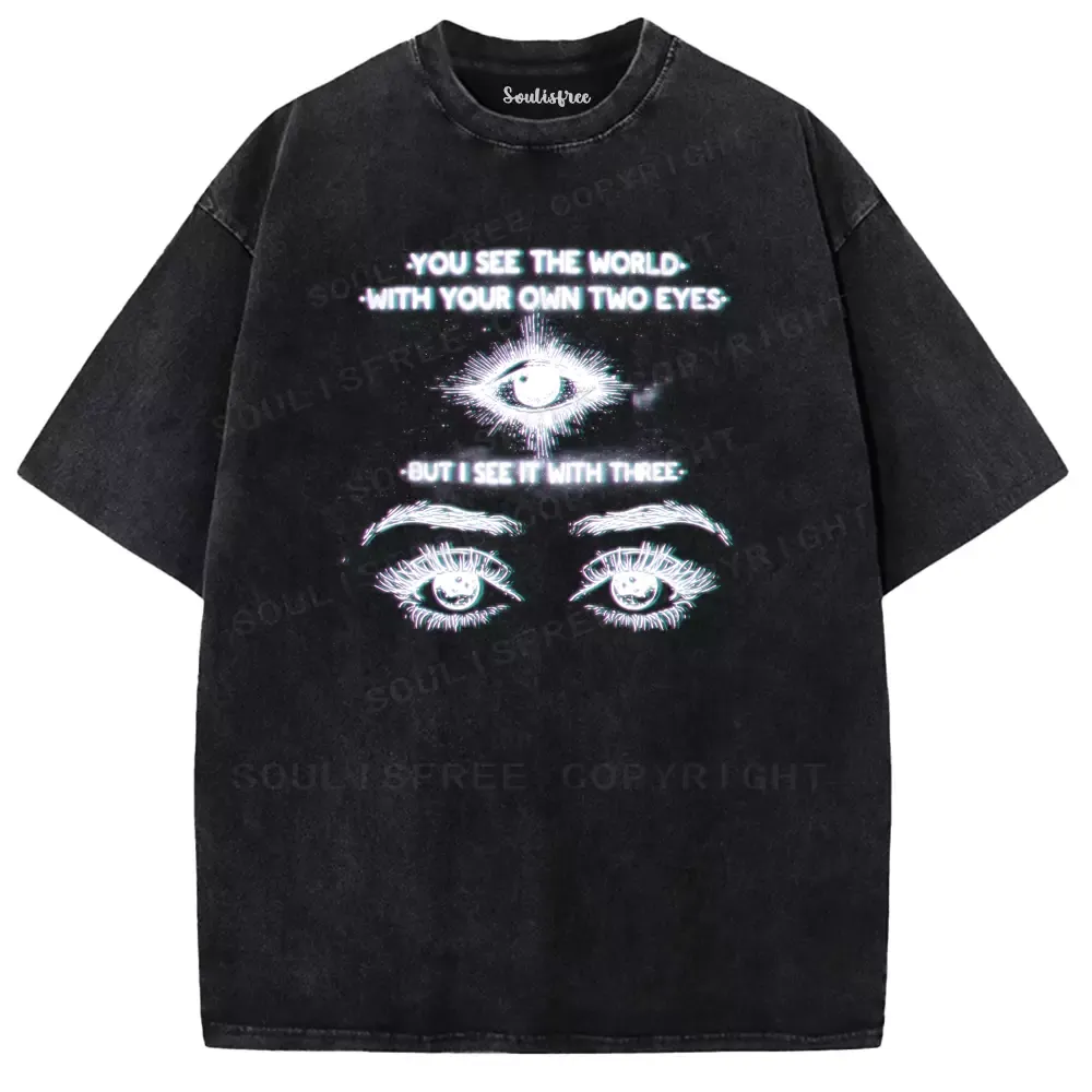 Soulisfree World Through a Third Gaze Washed Tee
