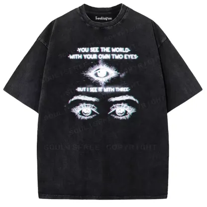 Soulisfree World Through a Third Gaze Washed Tee