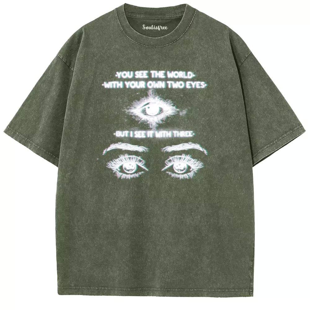 Soulisfree World Through a Third Gaze Washed Tee