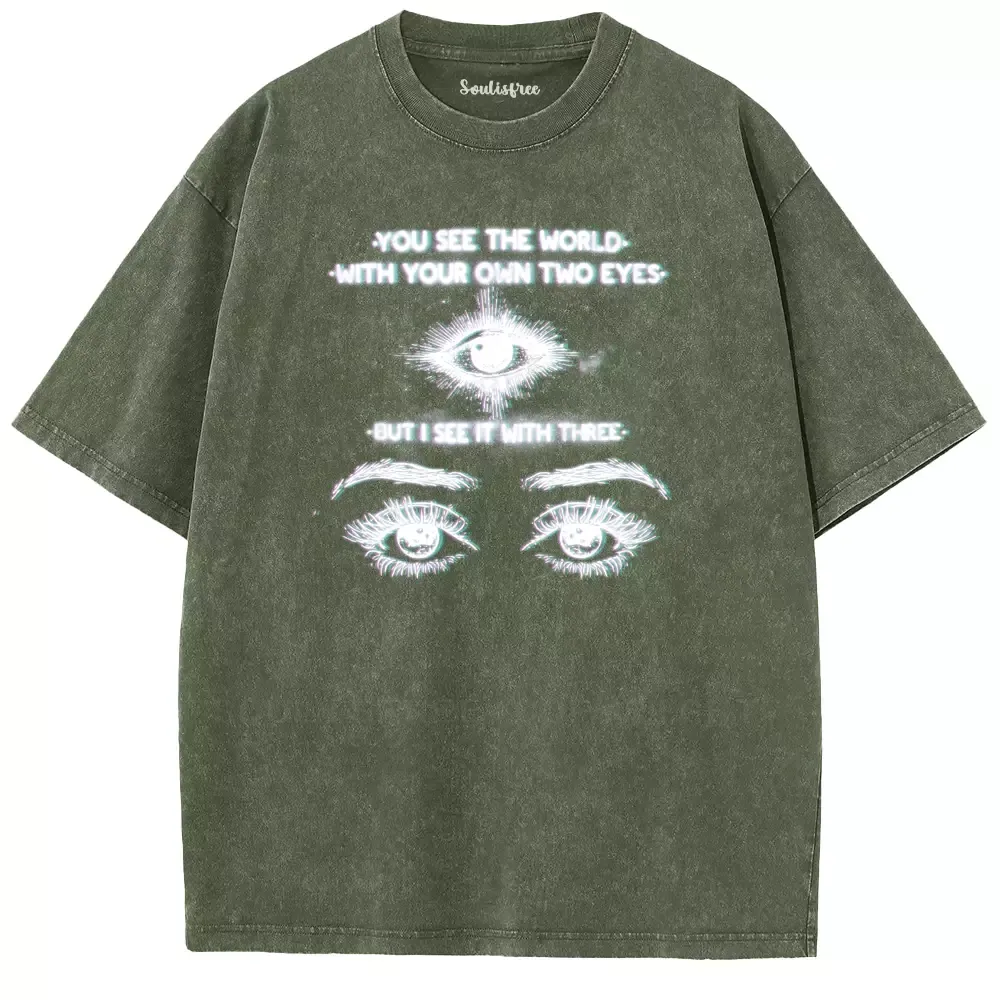 Soulisfree World Through a Third Gaze Washed Tee