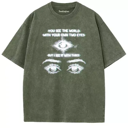 Soulisfree World Through a Third Gaze Washed Tee