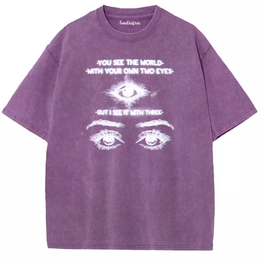 Soulisfree World Through a Third Gaze Washed Tee