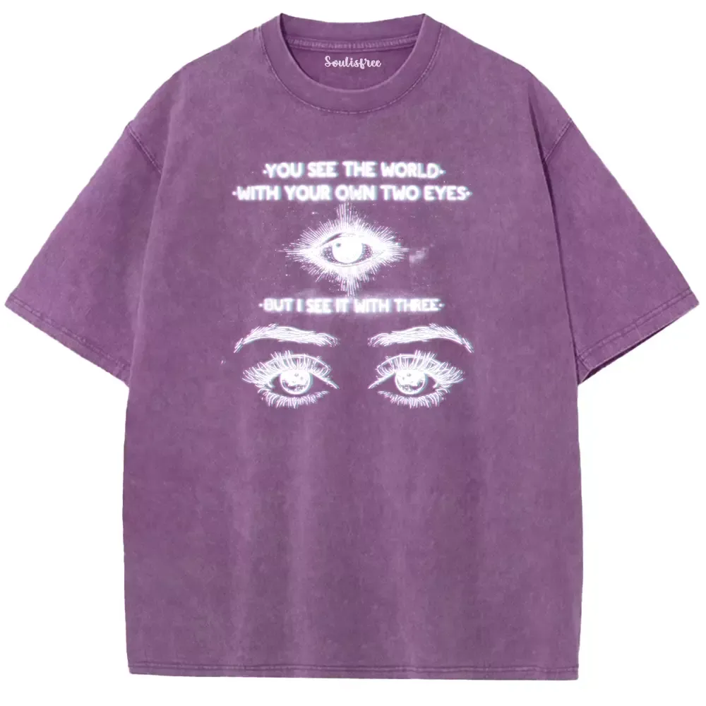 Soulisfree World Through a Third Gaze Washed Tee