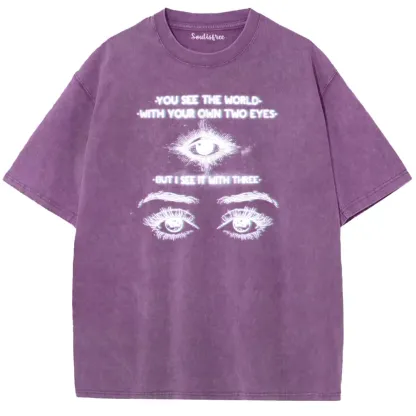 Soulisfree World Through a Third Gaze Washed Tee