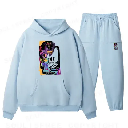 Hi World Fleece Hoodie Set