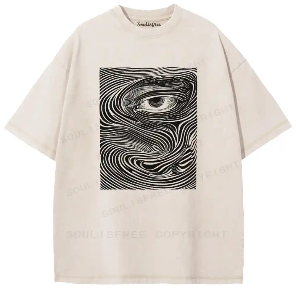 Spiral Ocular Washed T-shirt