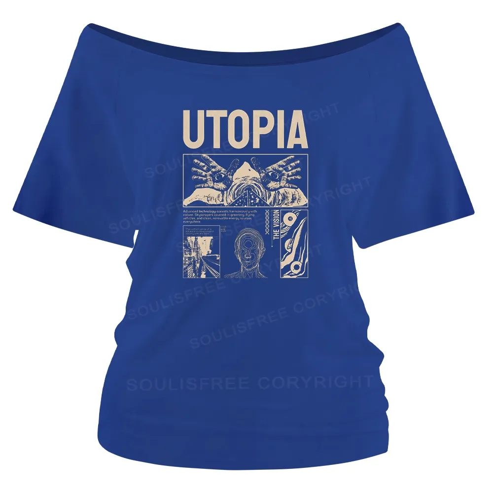 Yearning For Utopia Off Shoulder Top