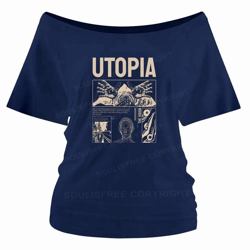 Yearning For Utopia Off Shoulder Top