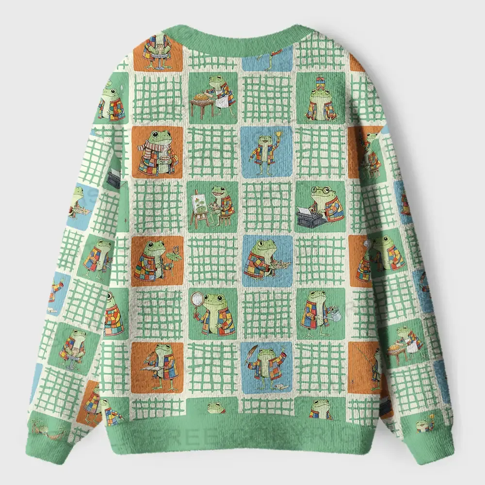 Frog Life Ugly Cardigan Sweaters