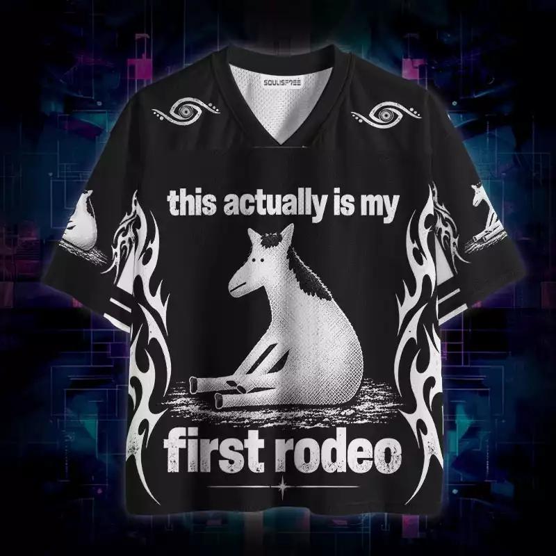 Soulisfree This Actually Is My First Rodeo Mesh Jersey