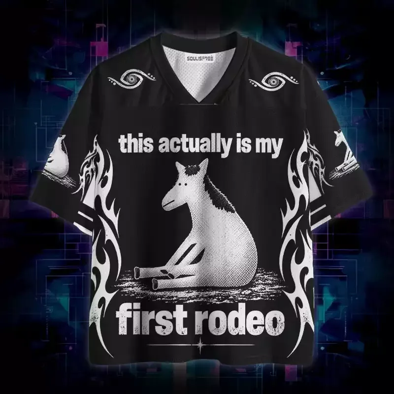 Soulisfree This Actually Is My First Rodeo Mesh Jersey