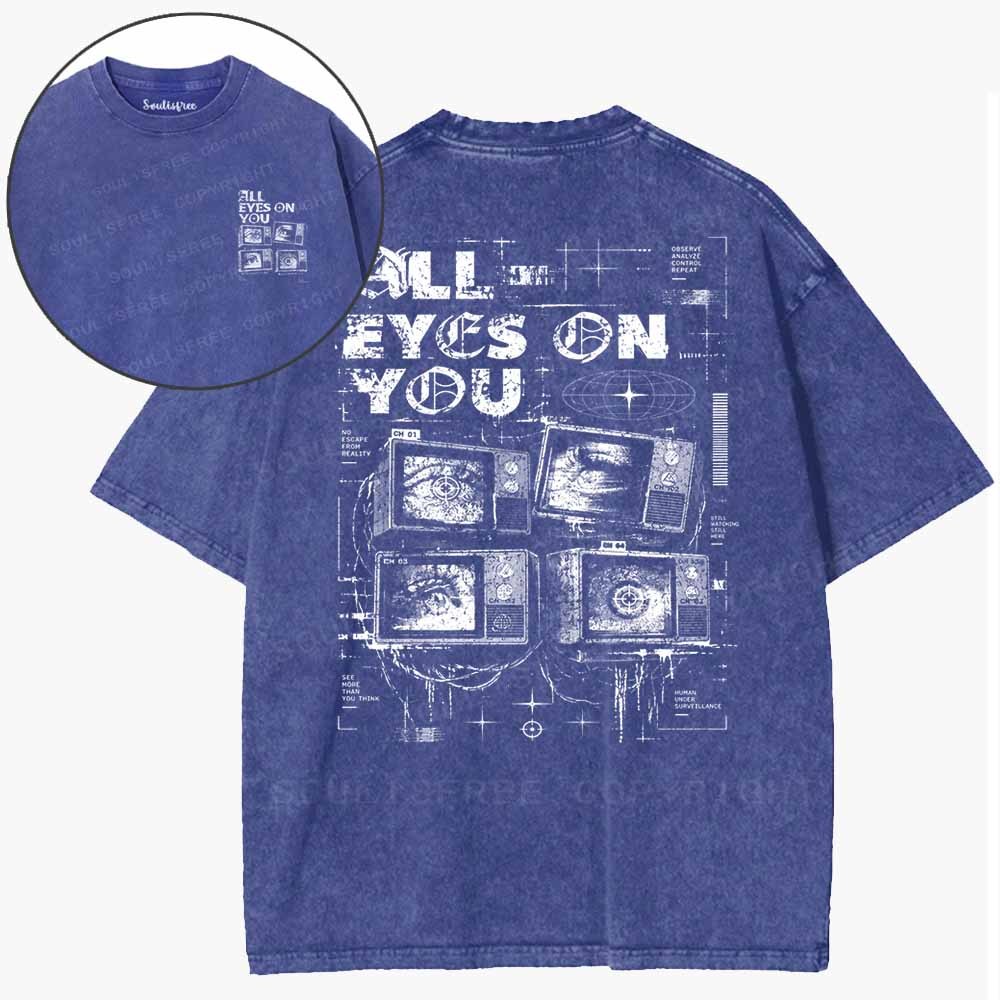 Soulisfree  Eyes Behind The Signal Washed Tee