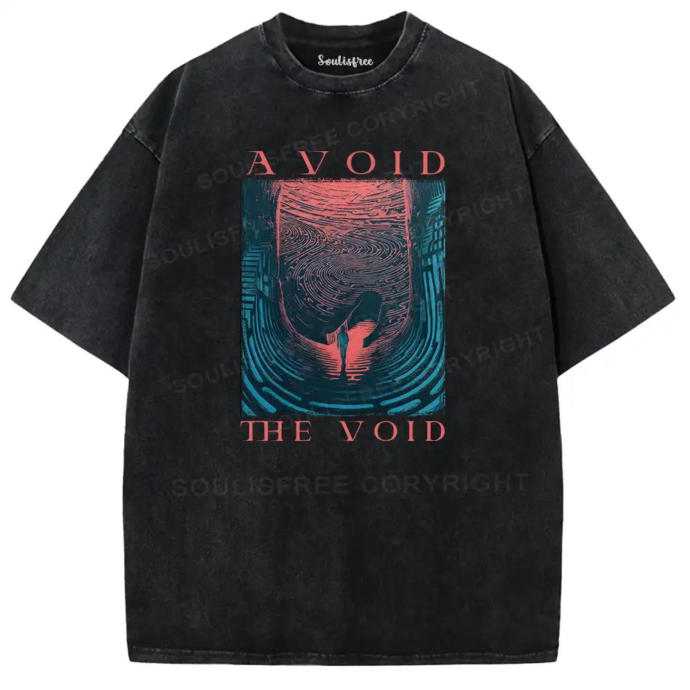 Echoes of the Void Washed Space T-shirt