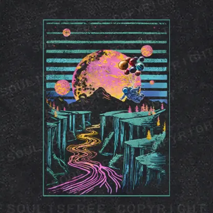 Moon And Balloon Washed Sweatshirts 