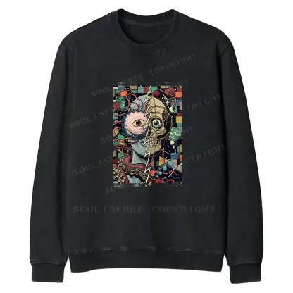 Split Fit Washed Sweatshirt