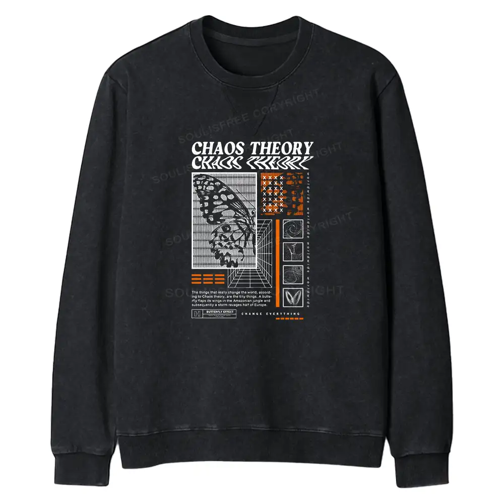 Chaos Theory Regular Fit Washed Sweatshirt