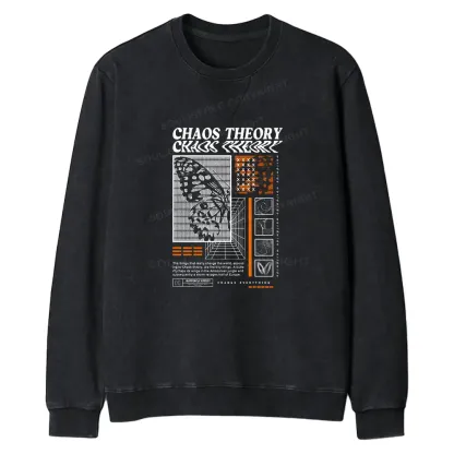 Chaos Theory Regular Fit Washed Sweatshirt