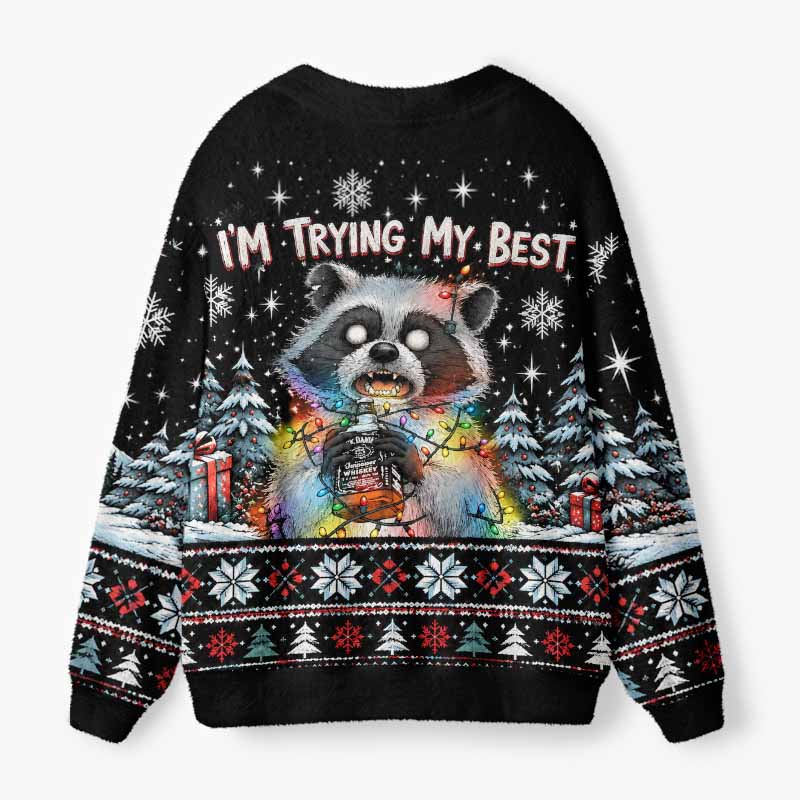 Soulisfree The Beauty Of Imperfect Holidays Christmas Fuzzy Cardigan Sweater
