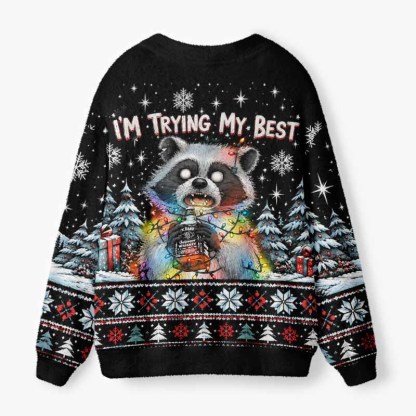 Soulisfree The Beauty Of Imperfect Holidays Christmas Fuzzy Cardigan Sweater
