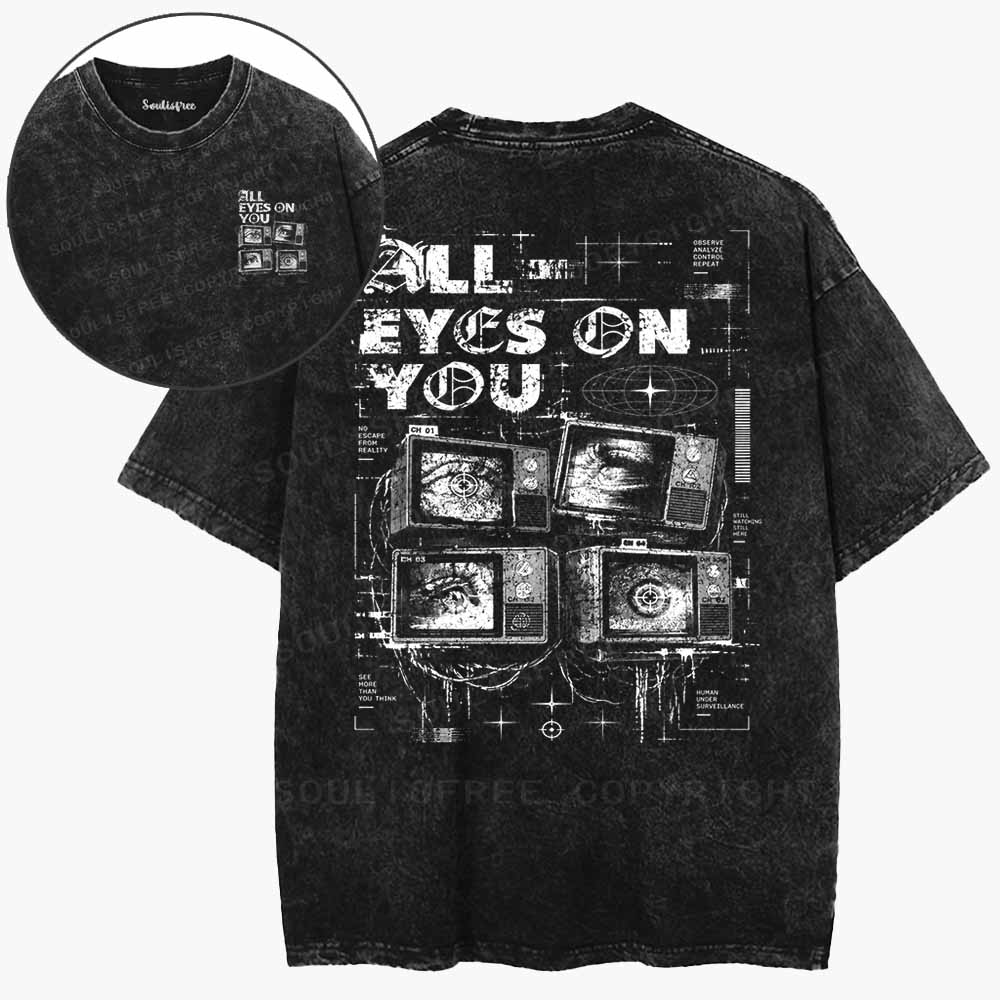 Soulisfree  Eyes Behind The Signal Washed Tee