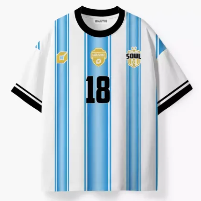 Soulisfree Celestial Stripes ECO‑PERF Graphic Tee