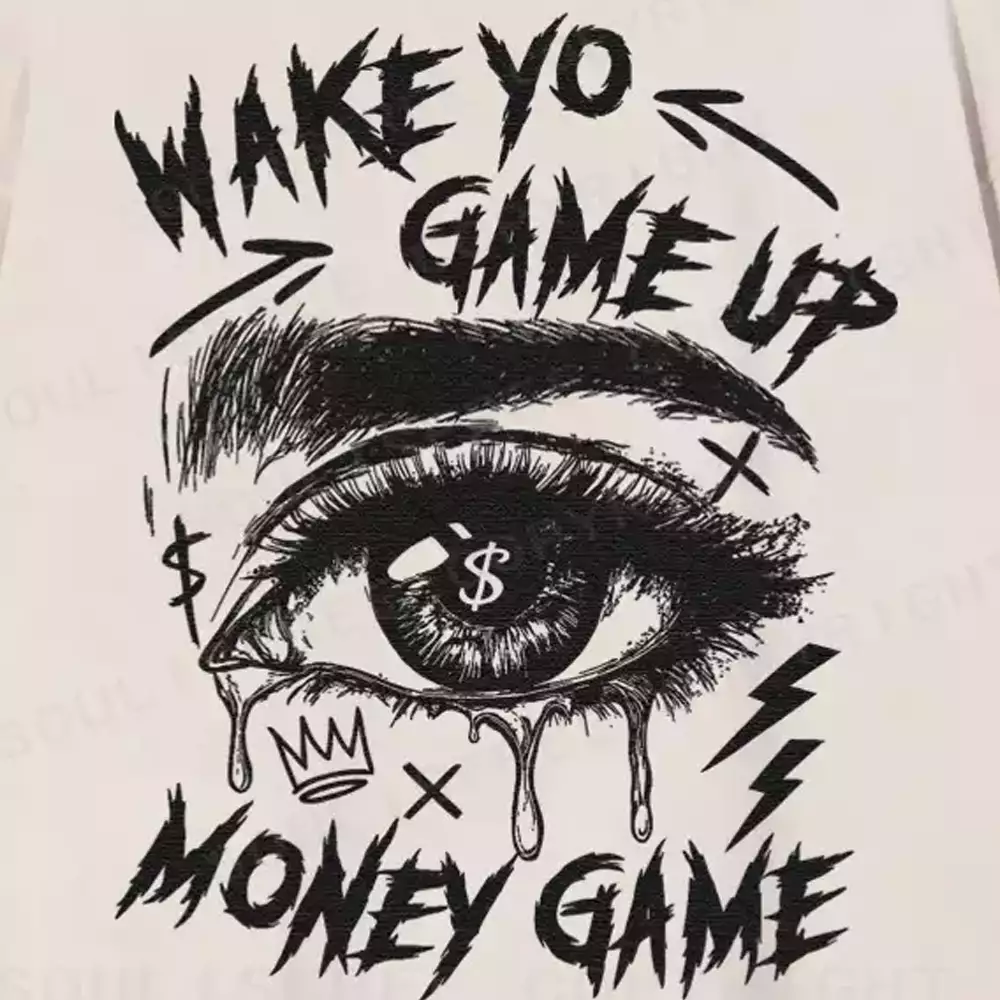 WAKE YO GAME UP Washed T-shirt
