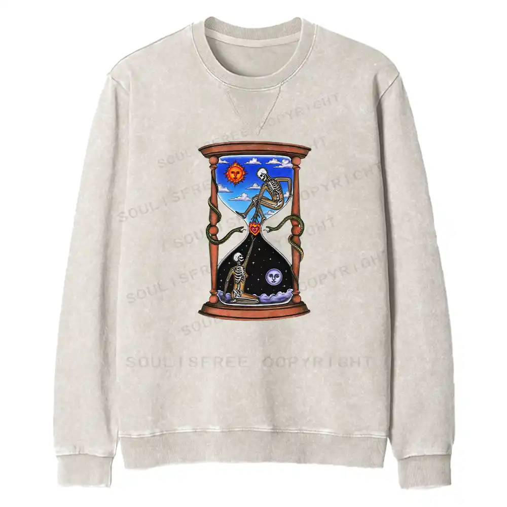 Love Fire Pass Fit Washed Sweatshirt