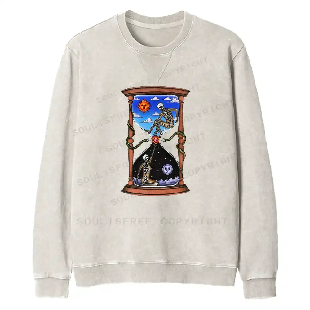 Love Fire Pass Fit Washed Sweatshirt