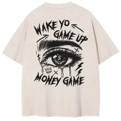 WAKE YO GAME UP Washed T-shirt