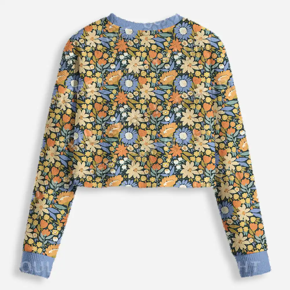 Spring Reverie Cropped Ugly Christmas Sweater
