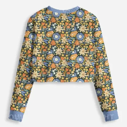 Spring Reverie Cropped Ugly Christmas Sweater