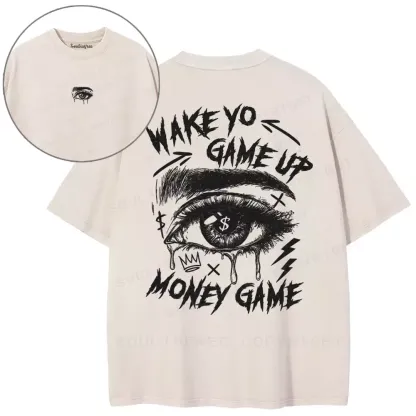 WAKE YO GAME UP Washed T-shirt
