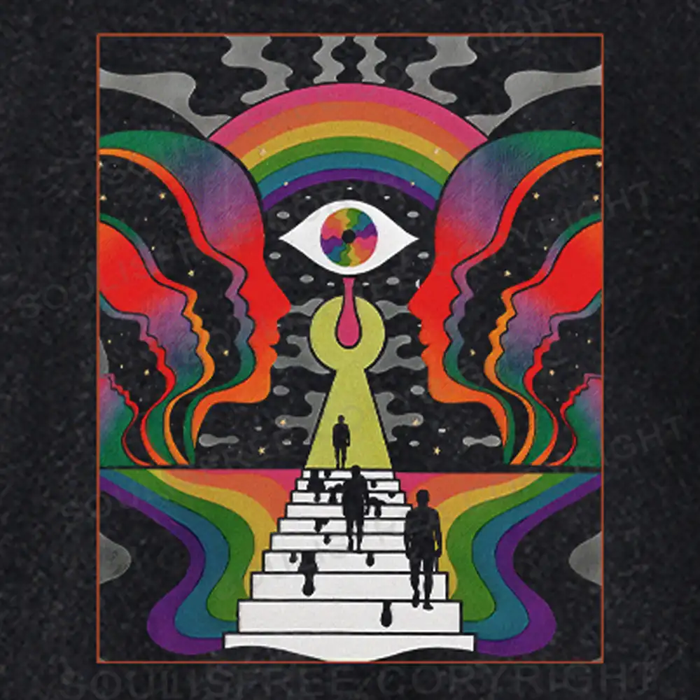 Step Into the Mind Washed Crop T-shirt