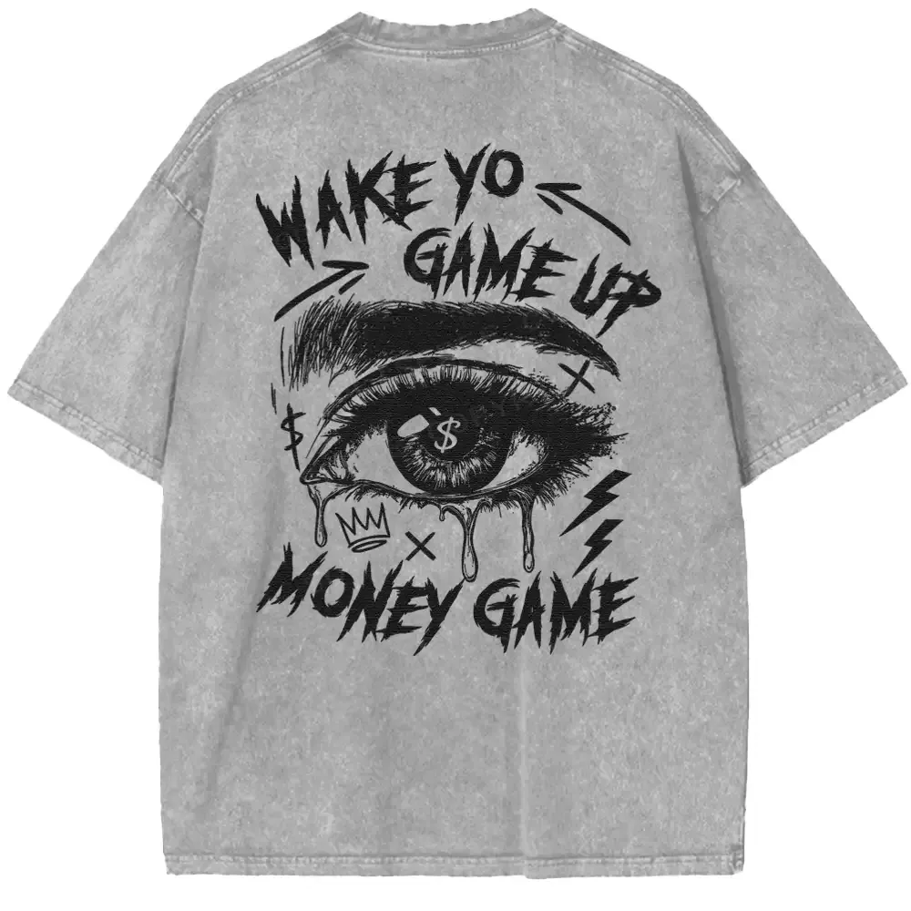 WAKE YO GAME UP Washed T-shirt