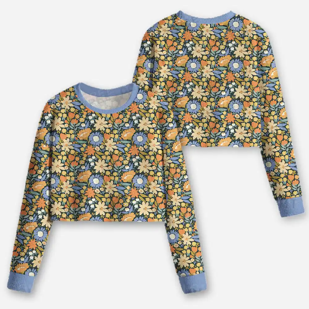 Spring Reverie Cropped Ugly Christmas Sweater