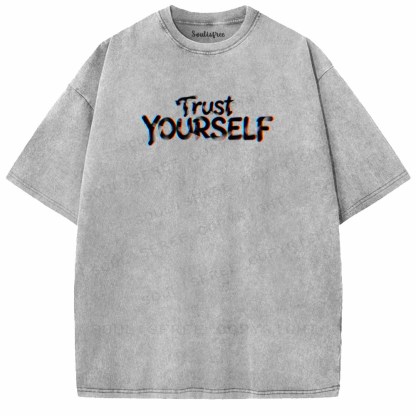 Soulisfree TRUST YOURSELF Washed Tee