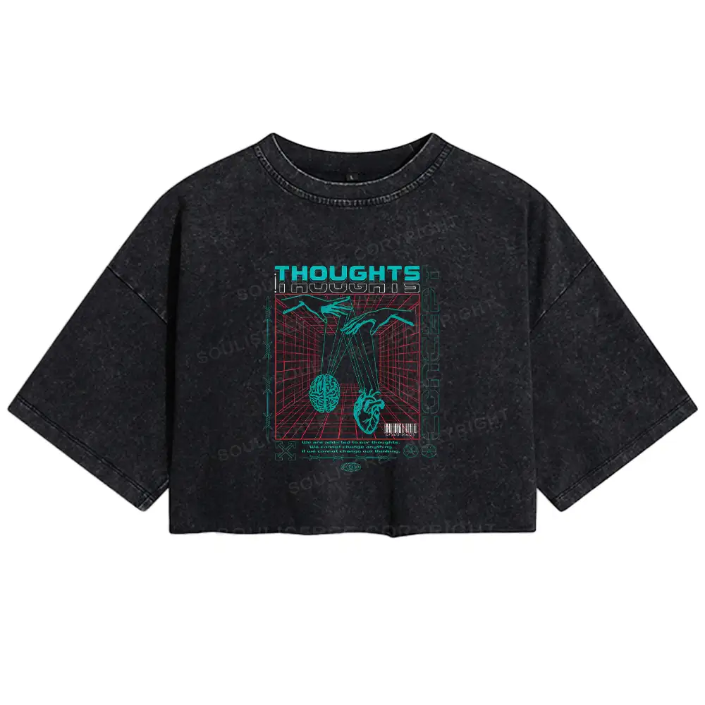 A Clash Of Ideas Washed Crop T-shirt