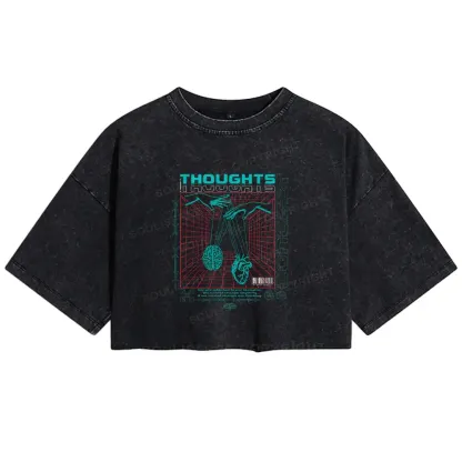 A Clash Of Ideas Washed Crop T-shirt