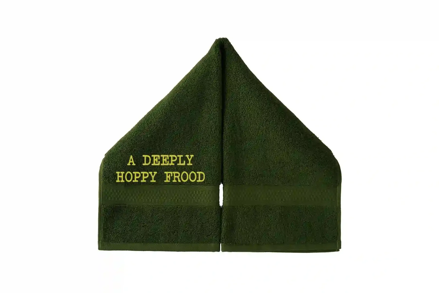 A Deeply Hoppy Frood Embroidered Hand Towel