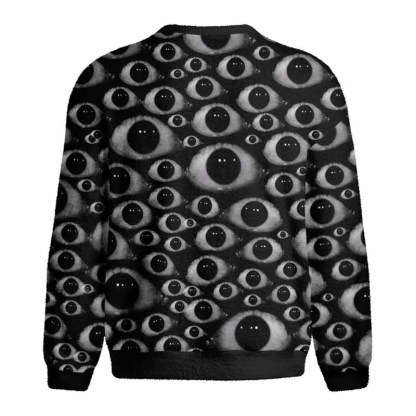 Soulisfree HUMAN OBSERVATION SYSTEM Fuzzy Crewneck Sweater