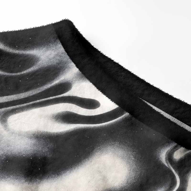 Soulisfree Motion Within Stillness Fuzzy Off-Shoulder Sweater