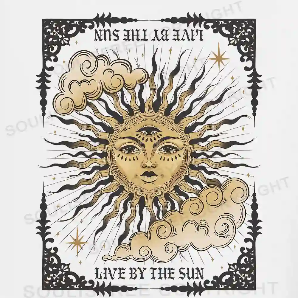 Living By The Sun Asymmetrical Top With Side Drawstring