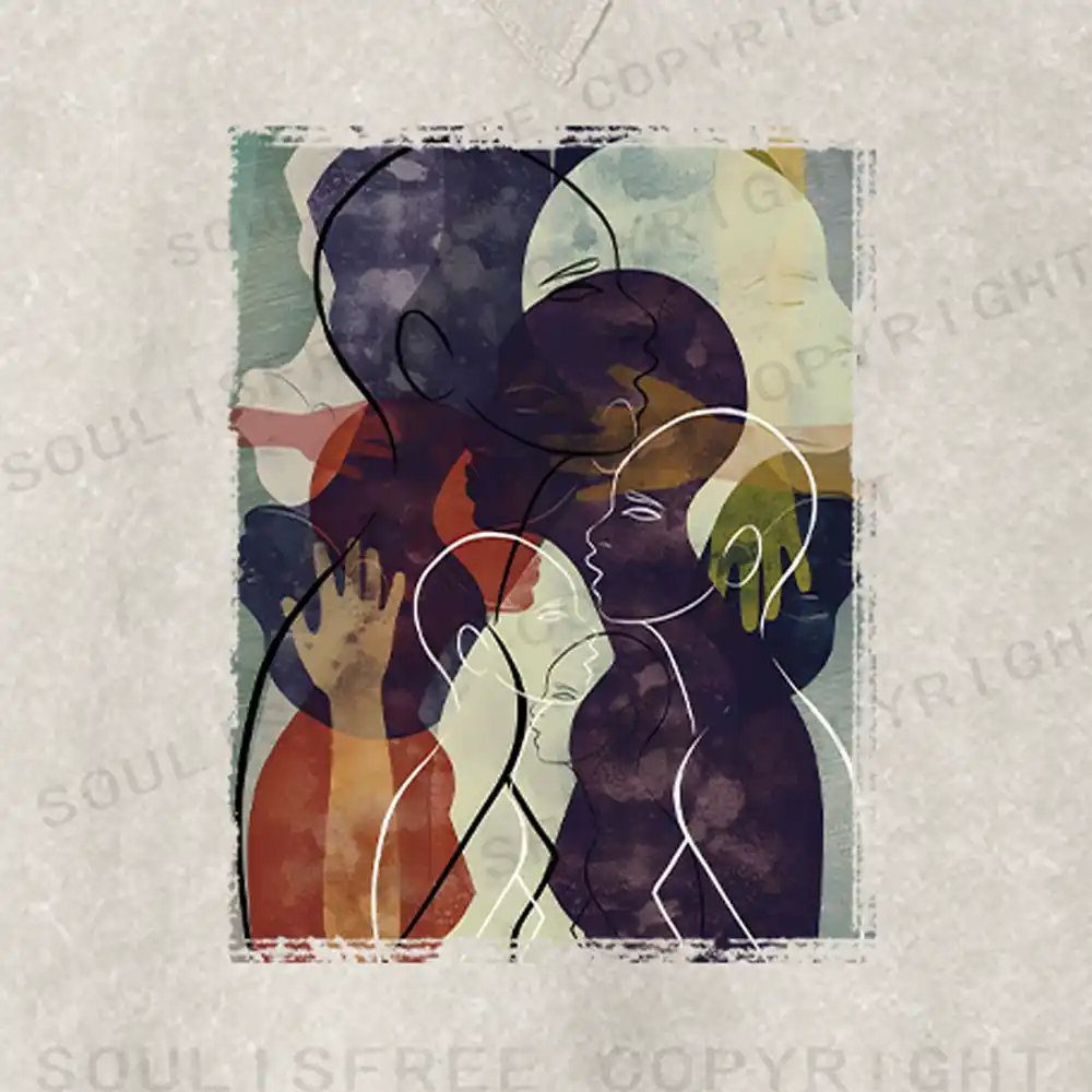 The Sea Of People Rises And Falls Fit Washed Sweatshirt