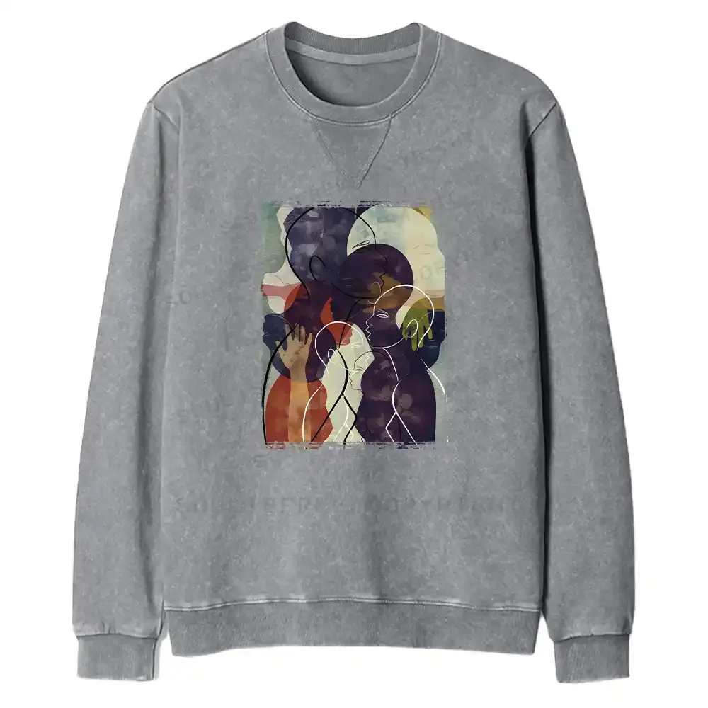 The Sea Of People Rises And Falls Fit Washed Sweatshirt