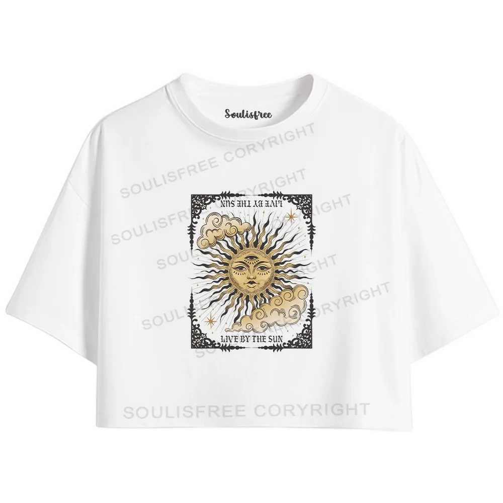 Designed Living By The Sun Crop Top