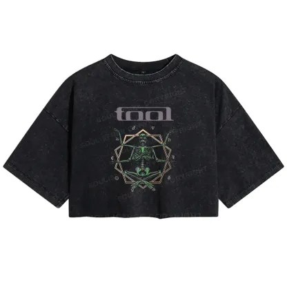 Soul Meditation Washed Crop T-shirt