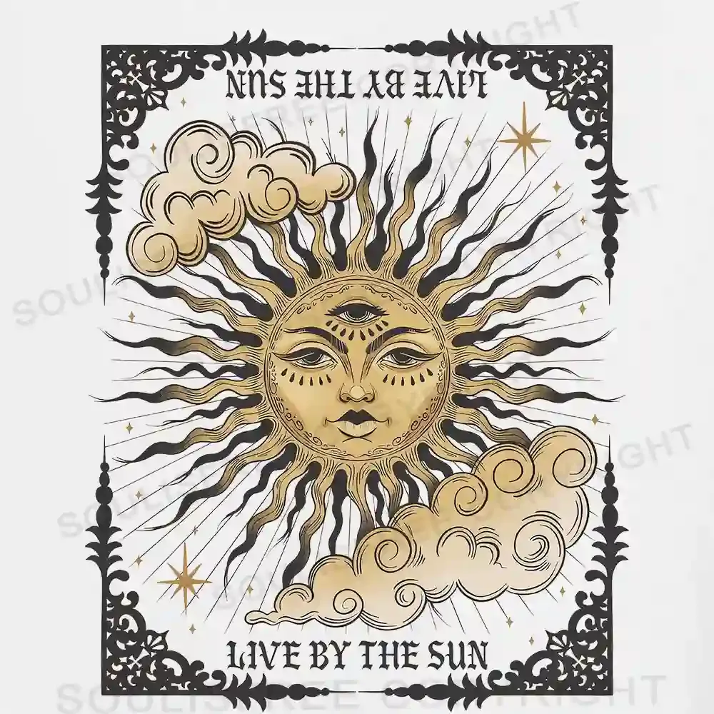 Living By The Sun Asymmetrical Top With Side Drawstring