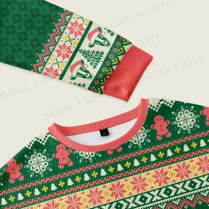 Merry Moo Ugly Christmas Knit Sweatshirt